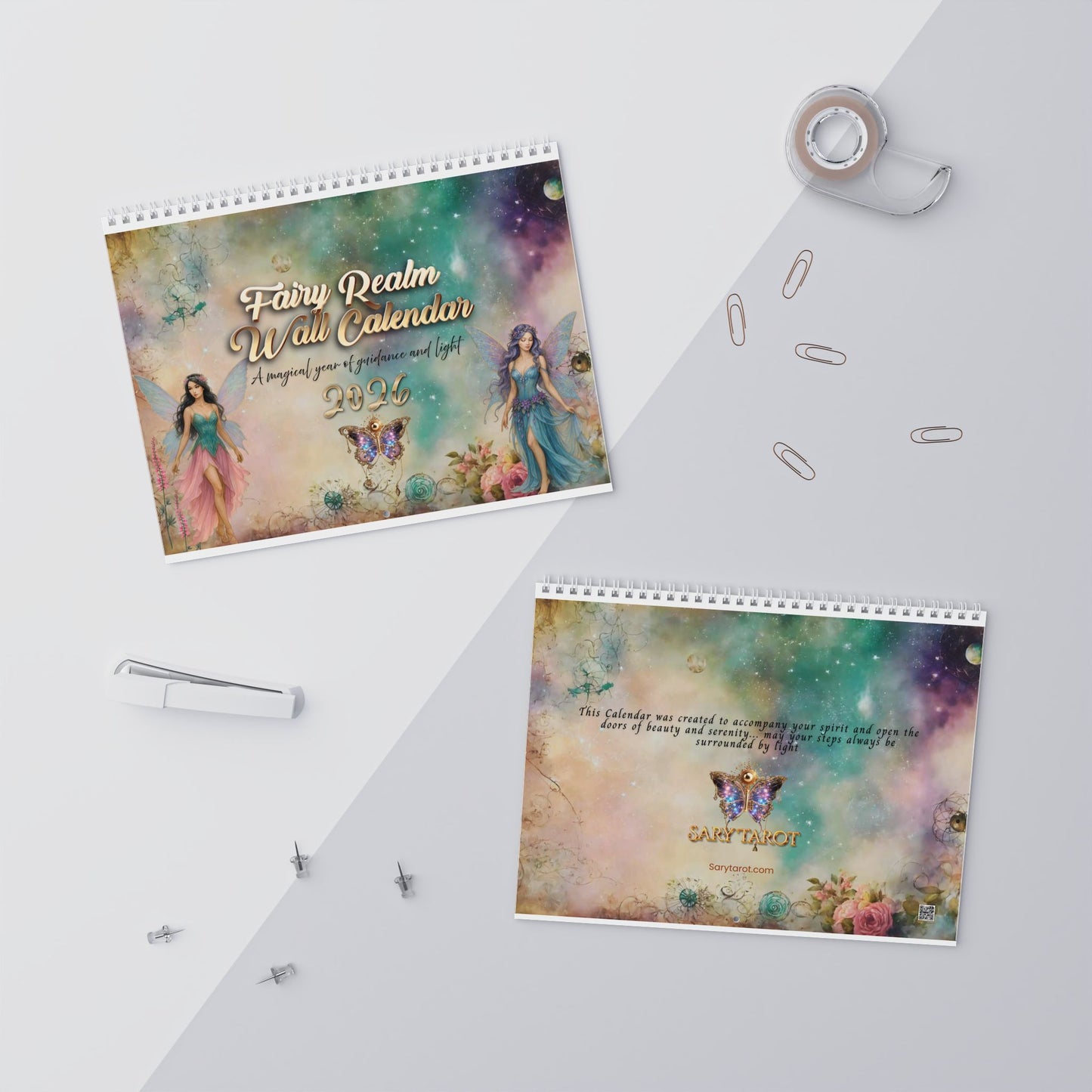 Mystical Fairy Realm Wall Calendar – Potions, Keys & Moon Phases